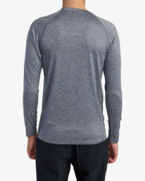 2 RVCA Long Sleeve Rashguard Grey AVYWR00119 RVCA