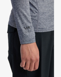 7 RVCA Long Sleeve Rashguard Grey AVYWR00119 RVCA