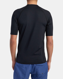 10 RVCA - Kurzarm-Rashguard für Männer Schwarz AVYWR00120 RVCA