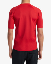 2 RVCA Short Sleeve Rashguard Red AVYWR00120 RVCA