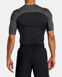 1 VA Sport Short Sleeve Rashguard Black AVYWR00127 RVCA