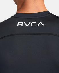 5 VA Sport Short Sleeve Rashguard Black AVYWR00127 RVCA