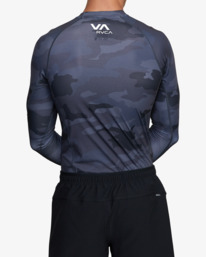 2 VA Sport Long Sleeve Rashguard Black AVYWR00135 RVCA