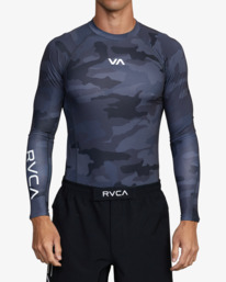 1 VA Sport Long Sleeve Rashguard Black AVYWR00135 RVCA