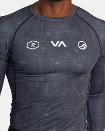 3 Ruotolo Brothers Sport Long Sleeve Rashguard Black AVYWR03000 RVCA