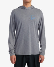RVCA Surf - Long Sleeve Hooded Surf T-Shirt for Men  AVYWR03003