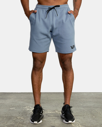 2 Sport Elastic Waist Walkshorts IV 19" Blue AVYWS00135 RVCA