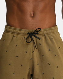 9 Sport Elastic Walkshorts IV 19" Brown AVYWS00135 RVCA