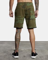 rvca, Sport Elastic Walkshorts IV 19", GREEN CAMO II (gnr6) VA Sport 19" - Elasticated Shorts for Men AVYWS00135