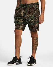 3 Sport Elastic Waist Walkshorts IV 19" Green AVYWS00135 RVCA