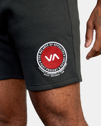 4 Sport Elastic Waist Walkshorts IV 19" Black AVYWS00135 RVCA