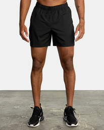 2 Yogger Jogger Lined Shorts 15" Black AVYWS00139 RVCA