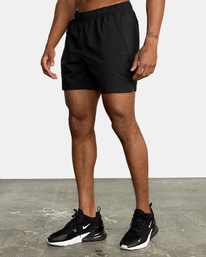 5 Yogger Jogger Lined Shorts 15" Black AVYWS00139 RVCA