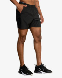 6 Yogger Jogger Lined Shorts 15" Black AVYWS00139 RVCA