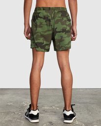 3 Yogger Jogger Lined Shorts 15" Green AVYWS00139 RVCA