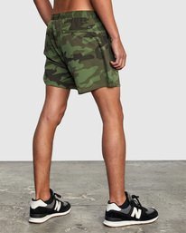 6 Yogger Jogger Lined Shorts 15" Green AVYWS00139 RVCA