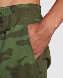 8 Yogger Jogger Lined Shorts 15" Green AVYWS00139 RVCA