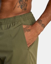 8 Yogger Jogger Lined Shorts 15" Green AVYWS00139 RVCA