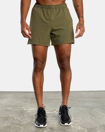 2 Yogger Jogger Lined Shorts 15" Green AVYWS00139 RVCA