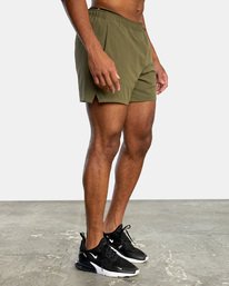 7 Yogger Jogger Lined Shorts 15" Green AVYWS00139 RVCA