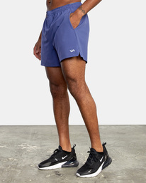4 Yogger Jogger Lined Shorts 15" Purple AVYWS00139 RVCA
