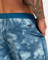 8 Yogger Hybrid Elastic Waist Athletic Shorts 17" Blue AVYWS00144 RVCA