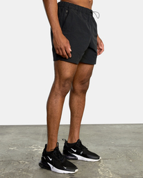 6 VA Sport Outsider 16" - Packable Shorts for Men Black AVYWS00147 RVCA
