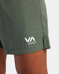 3 Outsider Packable Elastic Walkshorts 17" Green AVYWS00147 RVCA