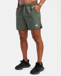 4 Outsider Packable Elastic Walkshorts 17" Green AVYWS00147 RVCA