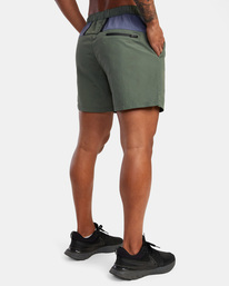 5 Outsider Packable Elastic Walkshorts 17" Green AVYWS00147 RVCA
