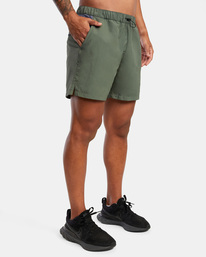 6 Outsider Packable Elastic Walkshorts 17" Green AVYWS00147 RVCA