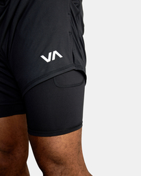 11 VA Sport Vent 16" - Performance Shorts for Men Black AVYWS00148 RVCA