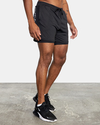 6 VA Sport Vent 16" - Performance Shorts for Men Black AVYWS00148 RVCA