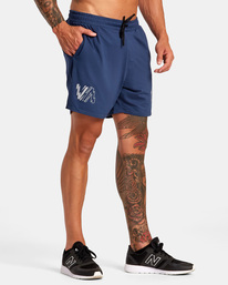 5 VA Sport Vent 16" - Performance Shorts für Männer Blau AVYWS00148 RVCA
