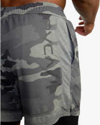 10 Sport Vent Elastic Running Shorts 16" Brown AVYWS00148 RVCA