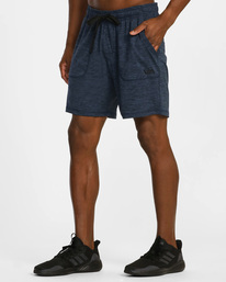 4 C-Able Elastic Walkshorts 17" Blue AVYWS00157 RVCA