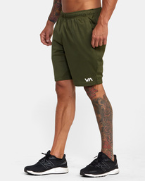 4 VA Mesh Elastic Walkshorts II 19" Green AVYWS00158 RVCA