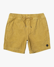 0 Escape Elastic Waist Corduroy Shorts 17” Beige AVYWS00160 RVCA