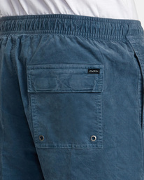 9 Escape Elastic Waist Corduroy Shorts 17” Blue AVYWS00160 RVCA