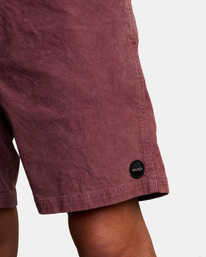 3 Escape Elastic Waist Corduroy Shorts 17” Purple AVYWS00160 RVCA
