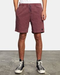 1 Escape Elastic Waist Corduroy Shorts 17” Purple AVYWS00160 RVCA