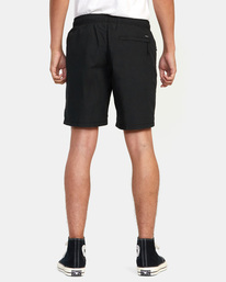 2 Brodie 2 Hybrid Elastic Shorts 17” Black AVYWS00166 RVCA