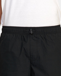 3 Brodie 2 Hybrid Elastic Shorts 17” Black AVYWS00166 RVCA