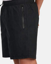8 Brodie 2 Hybrid Elastic Shorts 17” Black AVYWS00166 RVCA
