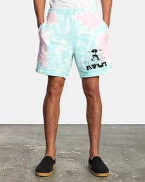 1 RVCA x Jesse Lortz Elastic Shorts White AVYWS00170 RVCA
