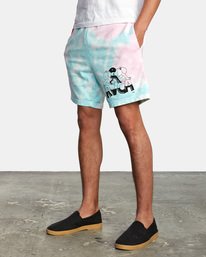 3 RVCA x Jesse Lortz Elastic Shorts White AVYWS00170 RVCA