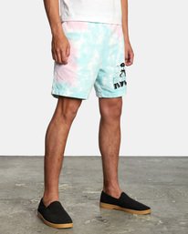 5 RVCA x Jesse Lortz Elastic Shorts White AVYWS00170 RVCA