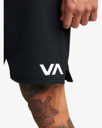 7 Grappler Elastic Waist Walkshorts 17" Black AVYWS00173 RVCA