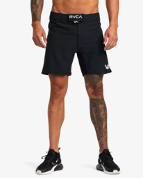 1 Grappler Elastic Waist Walkshorts 17" Black AVYWS00173 RVCA