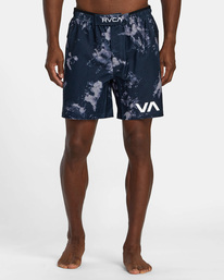 0 Grappler Elastic Waist Walkshorts 17" Black AVYWS00173 RVCA